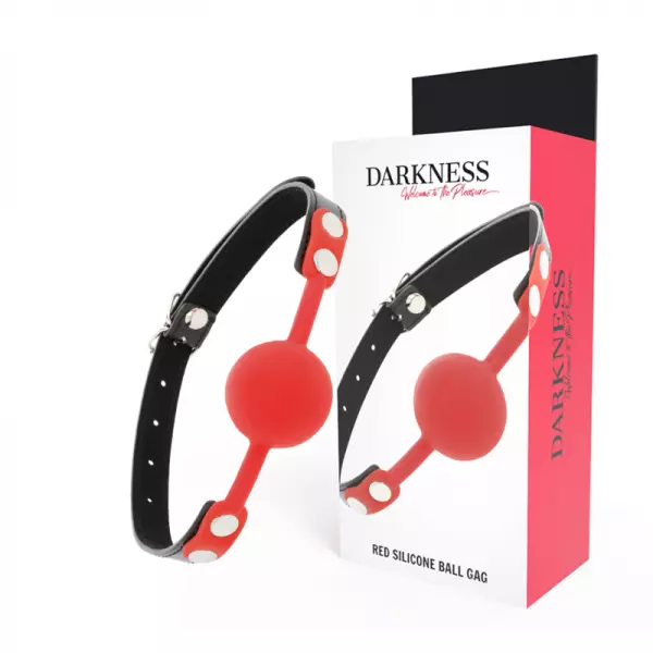 DARKNESS - B�ILLON EN SILICONE ROUGE