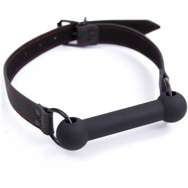 OHMAMA FETISH - B�ILLON EN OS AVEC SANGLE PU