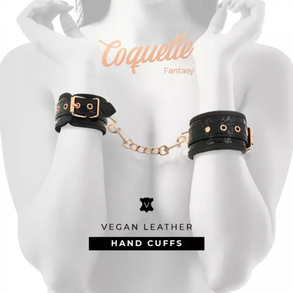 COQUETTE CHIC DESIRE - MENOTTES �DITION NOIRE AVEC DOUBLURE EN N�OPR�NE