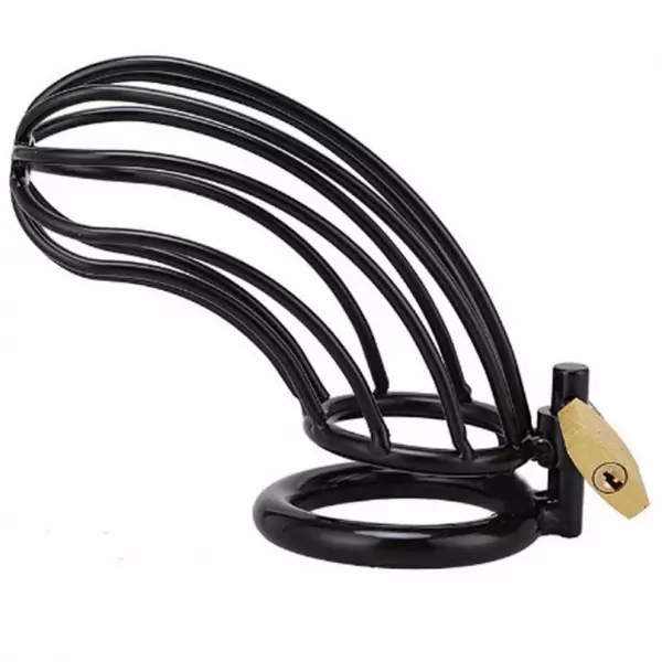 METAL HARD - CAGE DANNEAU DE CHASTET� DOISEAU NOIR
