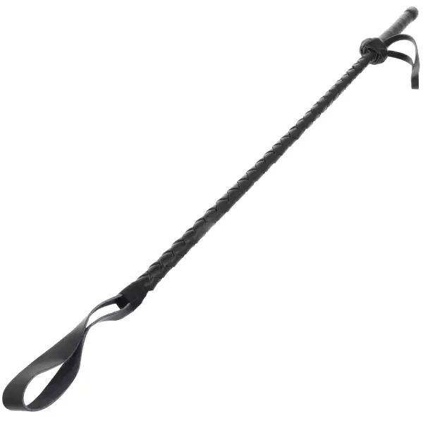 DARKNESS - FOUET BDSM F�TICHISTE EN CUIR 60CM