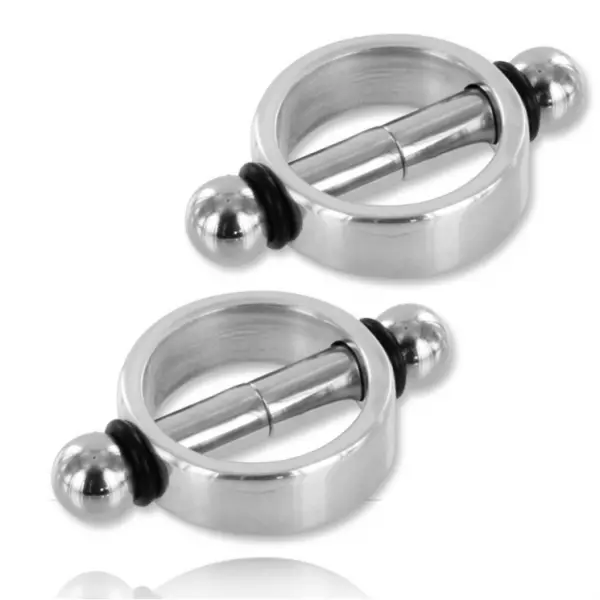 METAL HARD - PINCES  T�TONS MAGN�TIQUES DURS EN M�TAL PAIRE