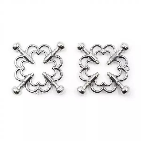 OHMAMA FETISH - PINCES � FLEURS M�TALLIQUES