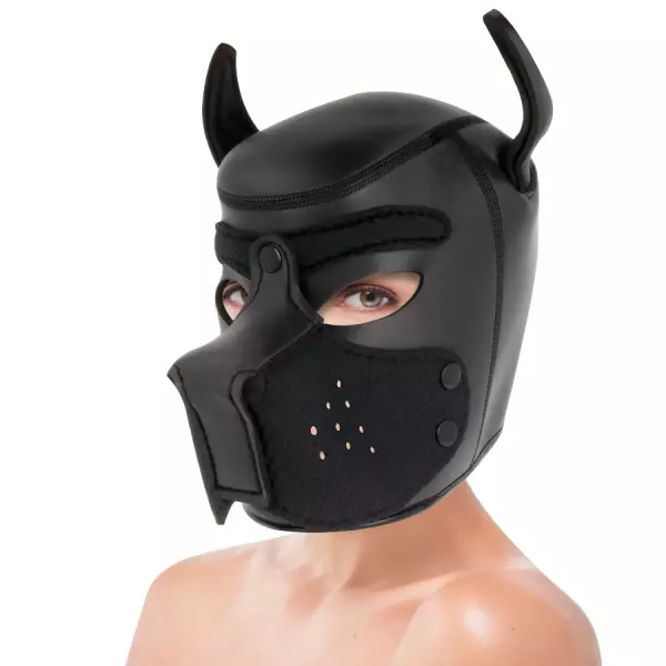 DARKNESS - MASQUE POUR CHIEN EN N�OPR�NE AVEC MUSEAU AMOVIBLE L