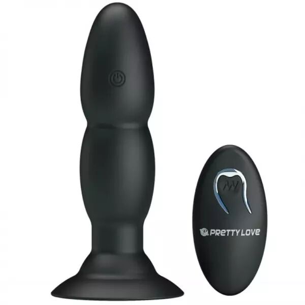 PRETTY LOVE - VIBRATEUR PLUG ET ROTATION PAR T�L�COMMANDE