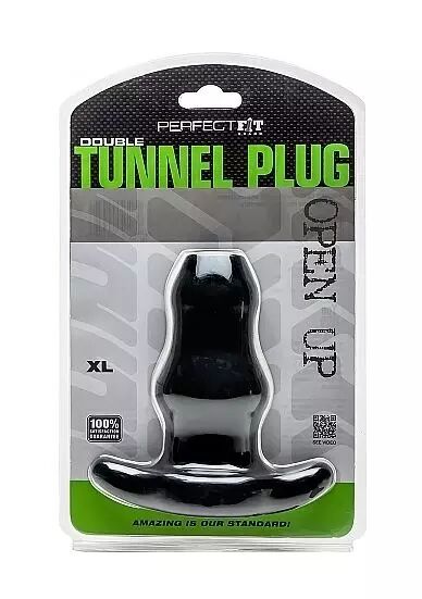 PERFECT FIT BRAND - BOUCHON DOUBLE TUNNEL XL GRAND NOIR