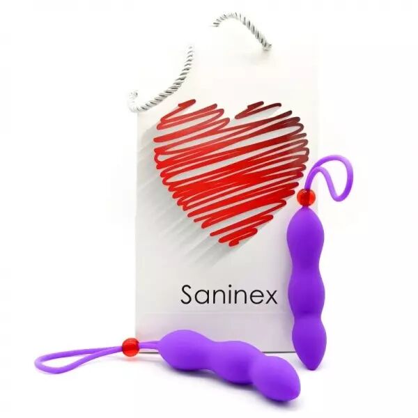 SANINEX - PLUG ANAL CLIMAX AVEC ANNEAU P�NIS LILAS