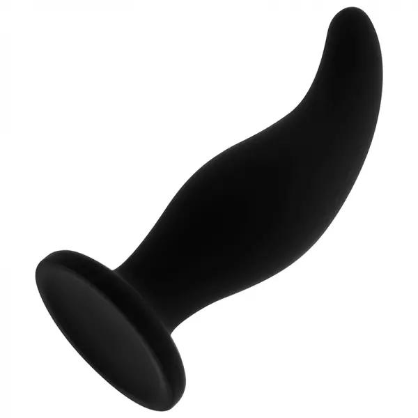 OHMAMA - PLUG ANAL EN SILICONE COURB� POINT P 12 CM