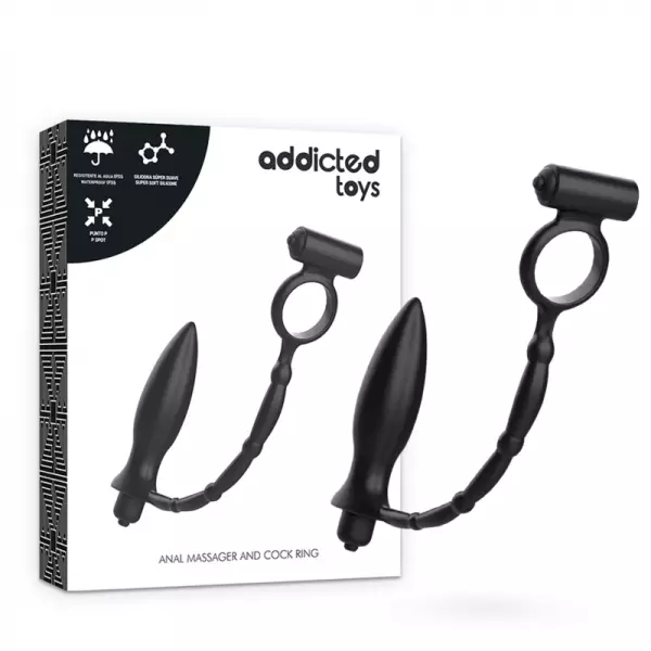 ADDICTED TOYS - PLUG ANAL AVEC ANNEAU VIBRANT