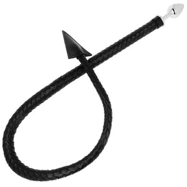 OHMAMA FETISH DEVIL''S TAIL CUIR & M�TAL PLUG ANAL 7 CM