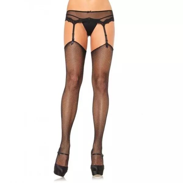 LEG AVENUE - BAS NET SANS SILICONE AUTO-ADH�SIF SUP�RIEUR