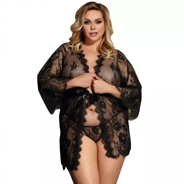 SUBBLIME - QUEEN PLUS MANCHES �VAS�ES DENTELLE PEIGNOIR