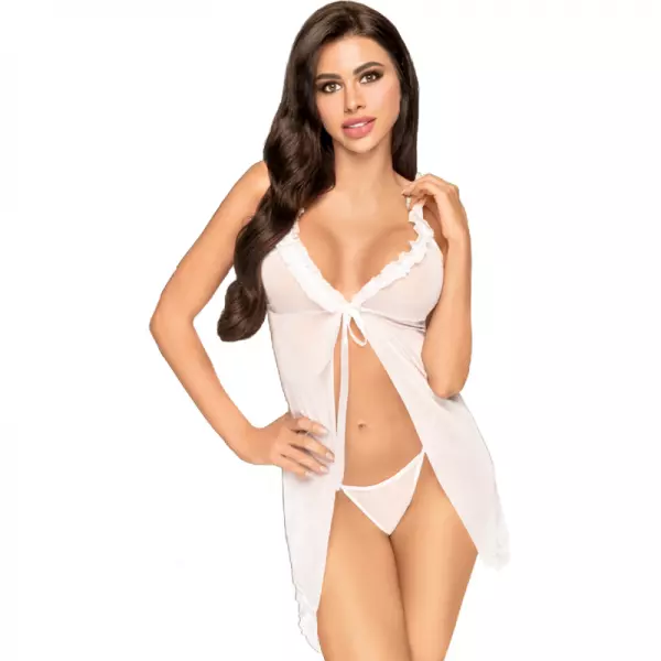 PENTHOUSE - BABYDOLL APR�S LE COUCHER DU SOLEIL BLANC L/XL
