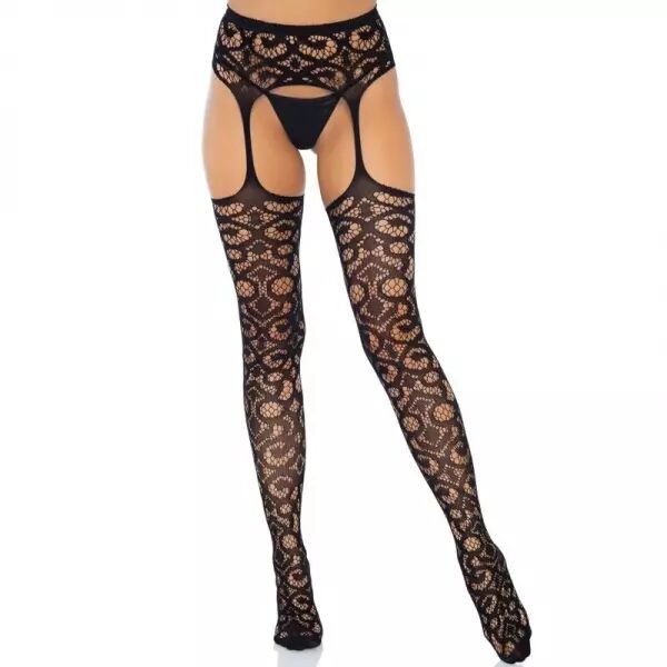 LEG AVENUE - SCROLL DENTELLE JARRATI�RE BAS TAILLE UNIQUE