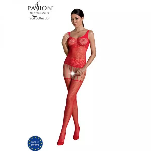 PASSION - BODYSTOCKING ECO COLLECTION ECO BS001 ROUGE