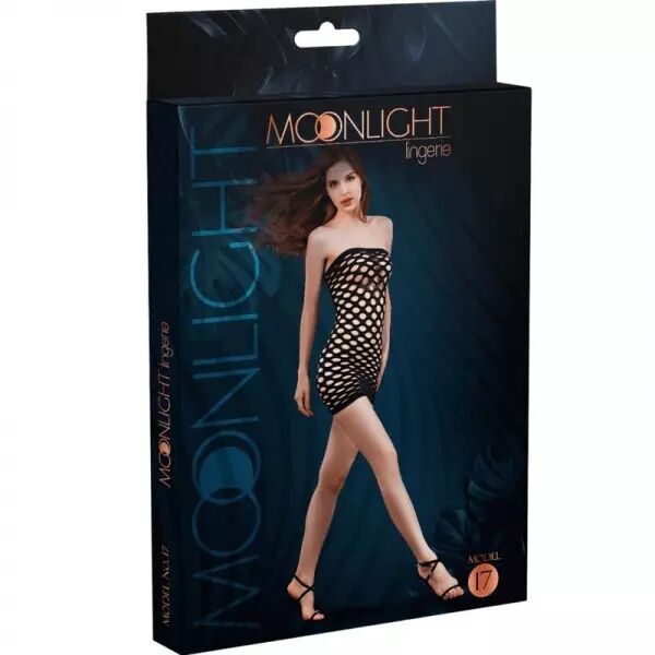MOONLIGHT - ROBE EN MAILLE MOD�LE 17 NOIR TAILLE UNIQUE