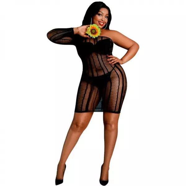 MOONLIGHT - ROBE MOD�LE 5 NOIRE GRANDE TAILLE