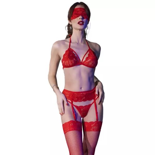 CHILIROSE - CR 4467 ENSEMBLE QUATRE PI�CES ROUGE L/XL