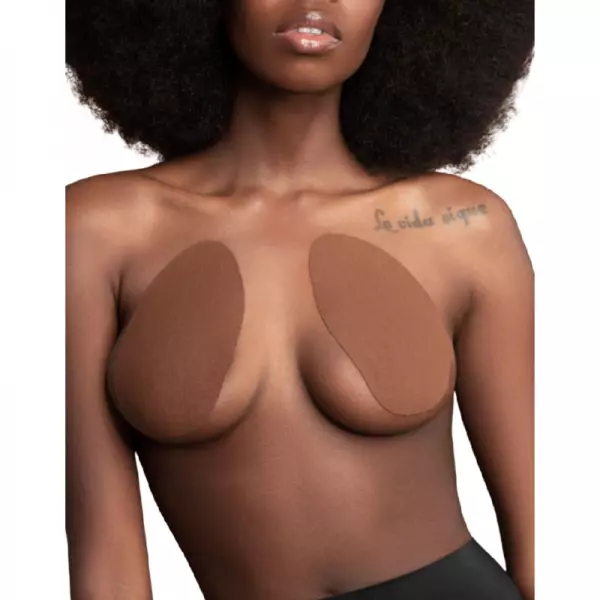 BYE-BRA - RENFORCEMENTSEINS + 3 PAIRES SATIN�ES BRUN BONNET A/C