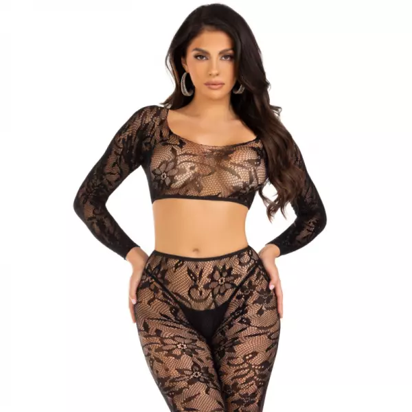 LEG AVENUE - ENSEMBLE HAUT COURT ET COLLANTS