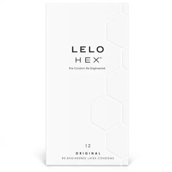 LELO - BO�TE DE PR�SERVATIFS HEX 12 UNIT�S