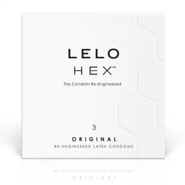 LELO - BO�TE DE PR�SERVATIFS HEX 3 UNIT�S