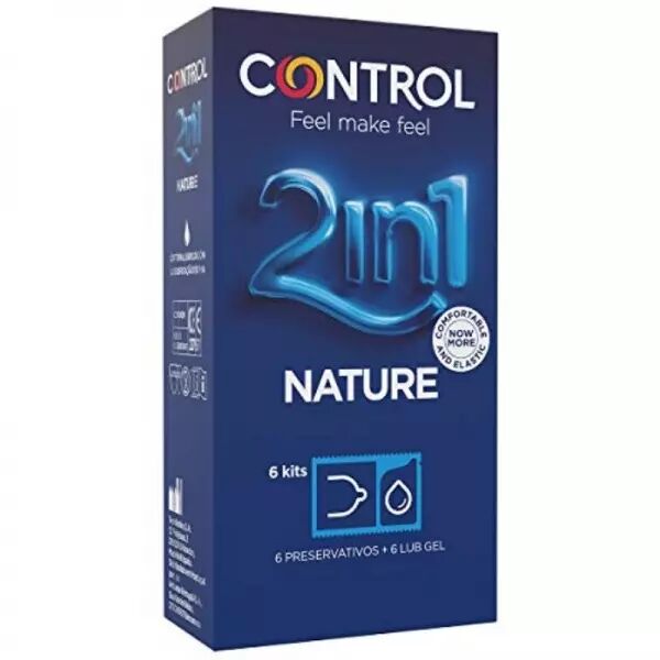 CONTROL - DUO NATURA 2-1 CONSERVATEUR + GEL 6 UNIT�S