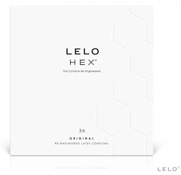 LELO - BO�TE DE PR�SERVATIFS HEX 36 UNIT�S
