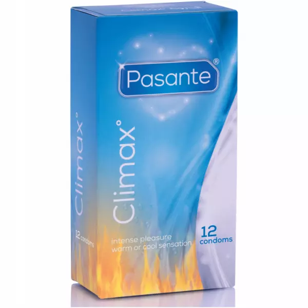 PASANTE - PR�SERVATIFS CLIMAX 6 EFFET CHALEUR + 6 EFFET FRAIS / 12 UNIT�S