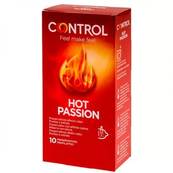 CONTROL - EFFET R�CHAUFFANT HOT PASSION 10 UNIT�S