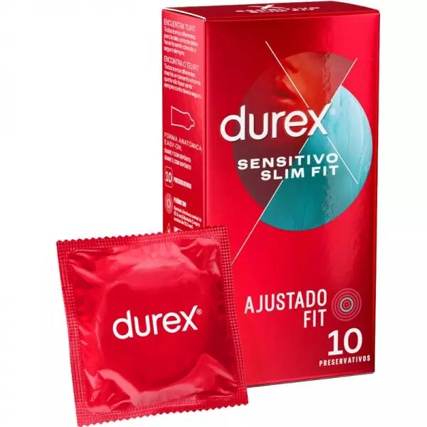 DUREX - SENSITIVO SLIM FIT 10 UNIT�S
