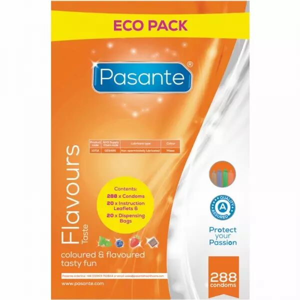 PASANTE - PR�SERVATIFS ECO PACK SAVEURS SAC 288 UNIT�S