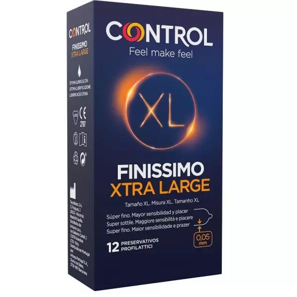 CONTROL - PR�SERVATIFS FINISSIMO XL 12 UNIT�S