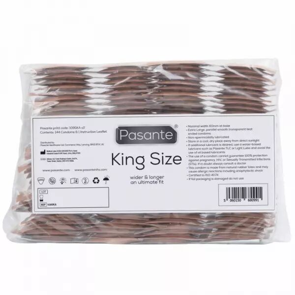 PASANTE - PR�SERVATIFS KING SIZE SAC 144 UNIT�S