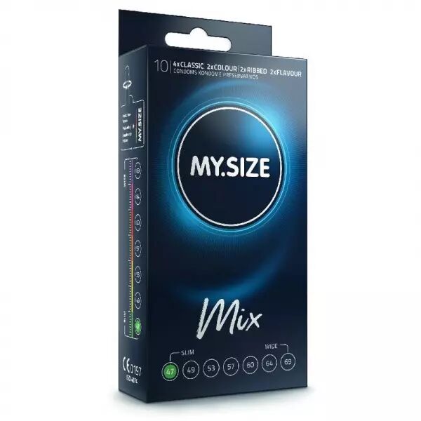 MY SIZE - MIX PR�SERVATIFS 47 MM 10 UNIT�S