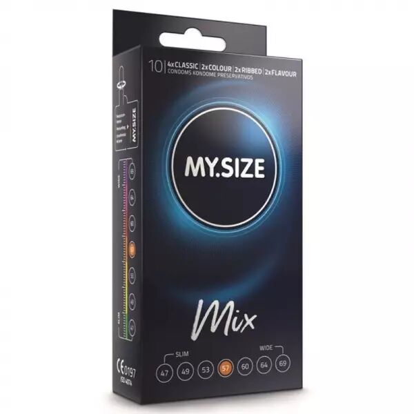 MY SIZE - MIX PR�SERVATIFS 57 MM 10 UNIT�S