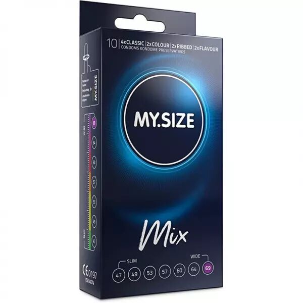 MY SIZE - MIX PR�SERVATIFS 69 MM 10 UNIT�S