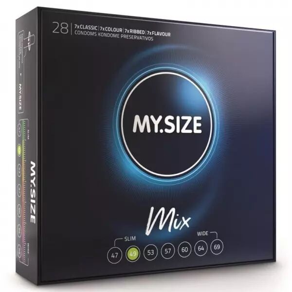 MY SIZE - MIX PR�SERVATIFS 49 MM 28 UNIT�S