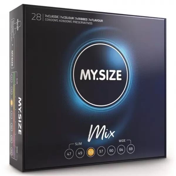 MY SIZE - MIX PR�SERVATIFS 53 MM 28 UNIT�S