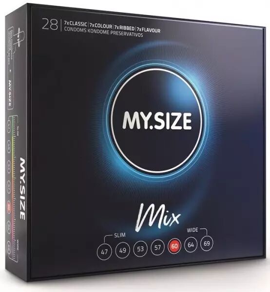 MY SIZE - MIX PR�SERVATIFS 60 MM 28 UNIT�S