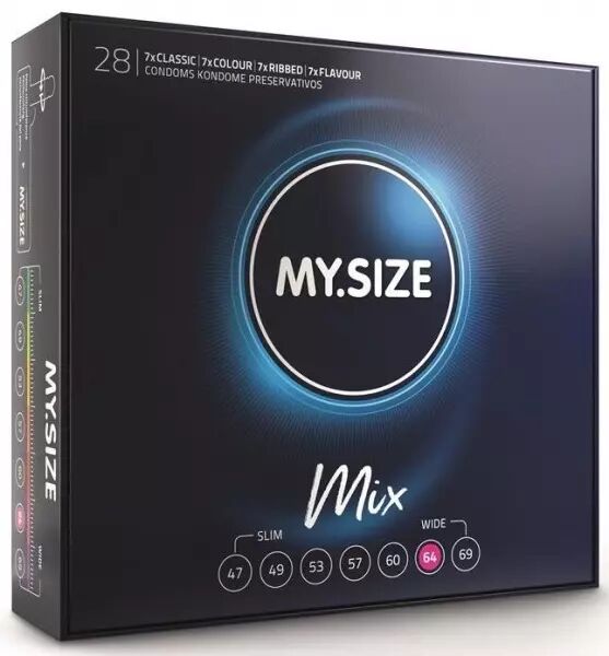 MY SIZE - MIX PR�SERVATIFS 64 MM 28 UNIT�S