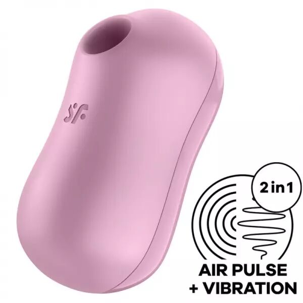 SATISFYER - STIMULATEUR ET VIBRATEUR D'IMPULSIONS D'AIR DE BARBE � COTON LILAS