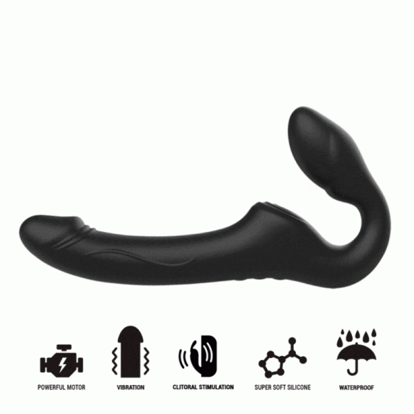 IBIZA - VIBRATEUR SANS BRETELLES AVEC BOUTON-POUSSOIR DE T�L�COMMANDE