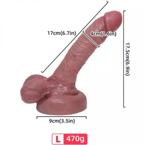 ARMONY - GODE R�ALISTE EN SILICONE LIQUIDE 17 CM