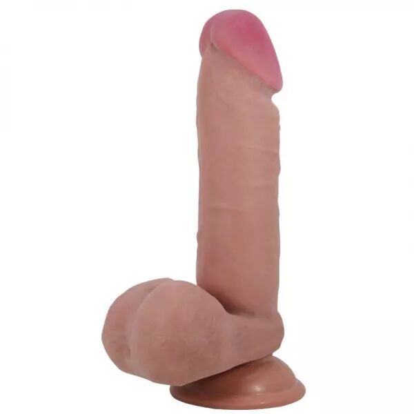 PRETTY LOVE - S�RIE SLIDING SKIN GODE R�ALISTE AVEC VENTOUSE SLIDING SKIN FLESH 20,5 CM