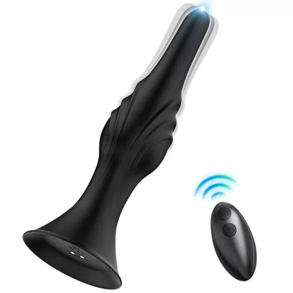 ARMONY - VIBRATEUR & PLUG ANAL T�L�COMMANDE NOIR