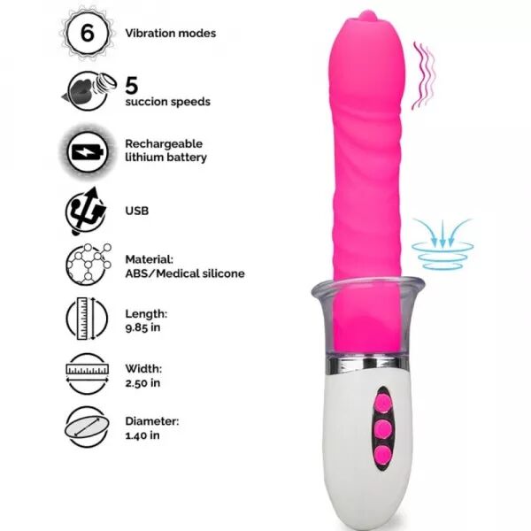 ARMONY - VIBRATEUR LIBERTY & POUSS�E AVEC LANGUE