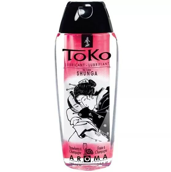 SHUNGA - AR�ME LUBRIFIANT FRAISE ET CHAMPAGNE TOKO