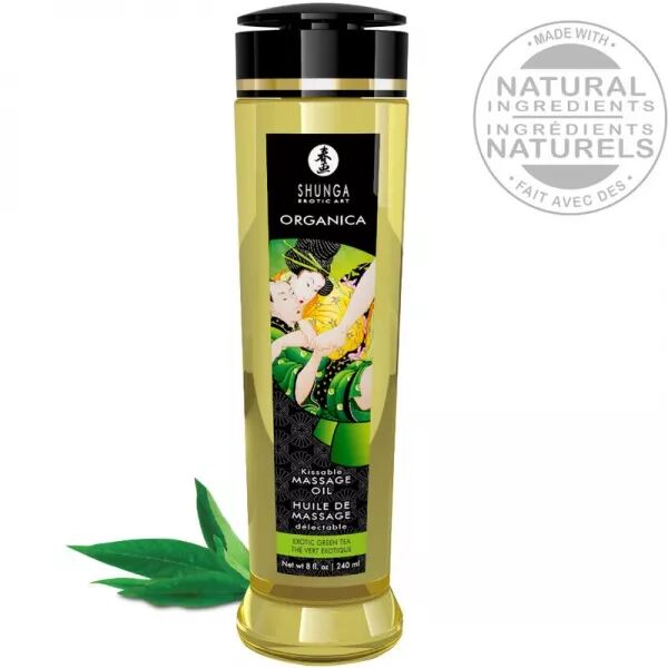 SHUNGA - HUILE DE MASSAGE BIO TH� VERT 240 ML