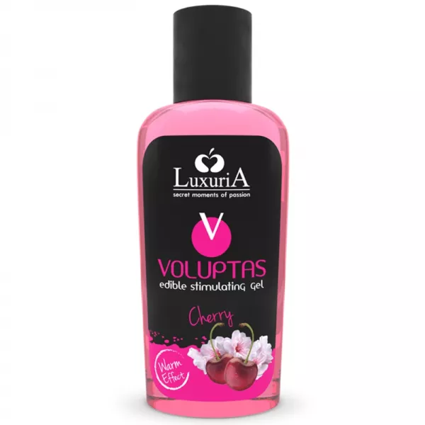 INTIMATELINE LUXURIA - VOLUPTAS GEL DE MASSAGE COMESTIBLE EFFET CHAUFFANT - CERISE 100 ML